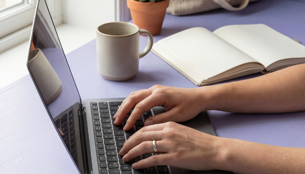 touch typing without looking keyboard technique